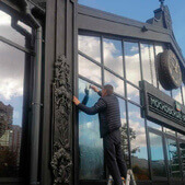 Зеркальная солнцезащитная пленка glass silver 50