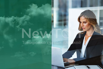 Зеркальная солнцезащитная пленка для стекол glass gold 20
